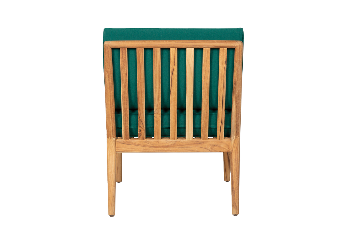 Sienna teak high back loungesofa - midtermodul