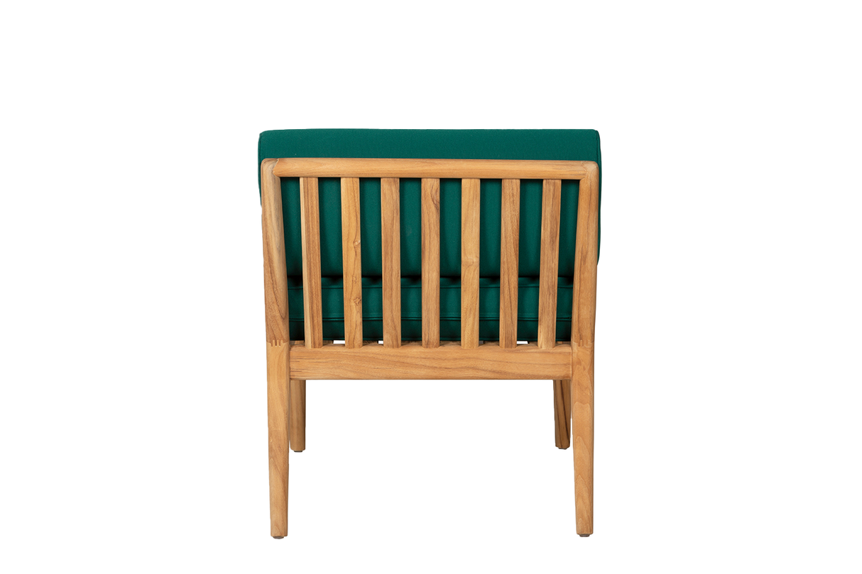 Sienna teak loungesofa - midtermodul