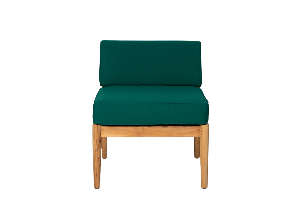 Sienna teak loungesofa - midtermodul