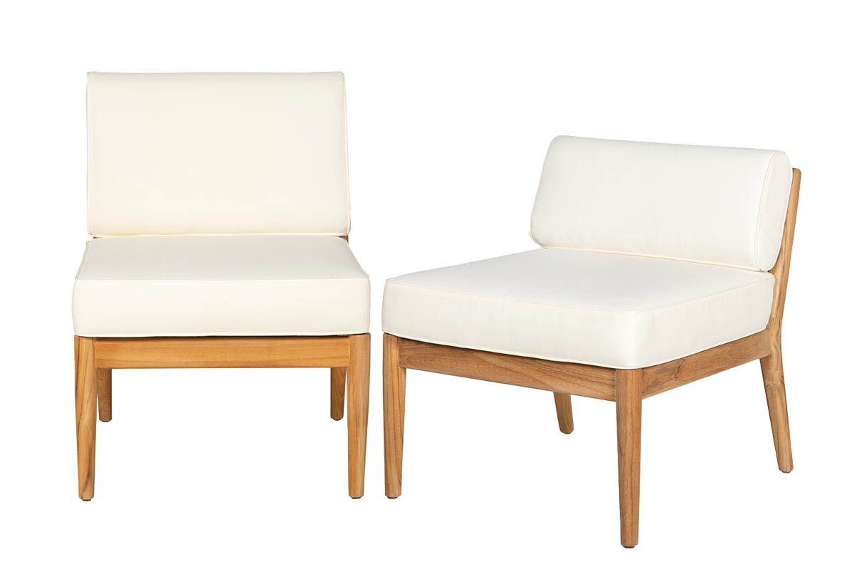 Sienna teak loungesofa - midtermodul