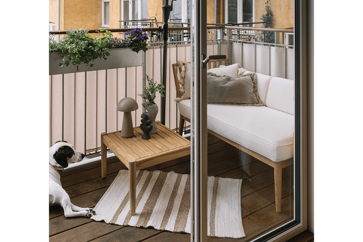 Sienna teak puf / bord