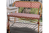 Soline fransk flet cafébænk 107 cm