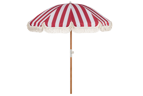 Stine stribet parasol med knæk Ø155 / Ø180 cm