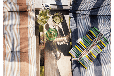 Stribet madras 60 x 100 cm