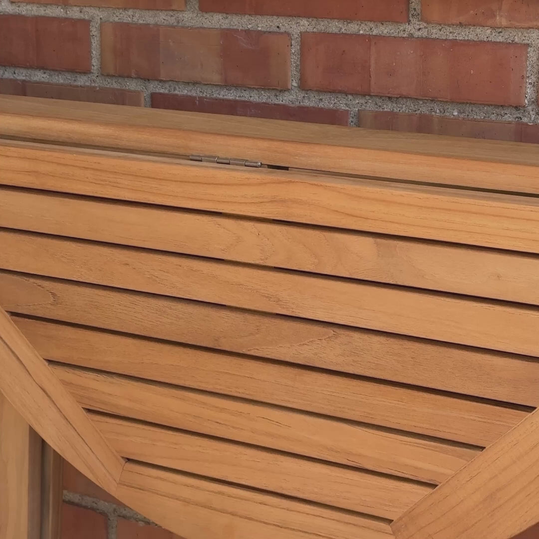 Clara teak gateleg bord Ø80 cm