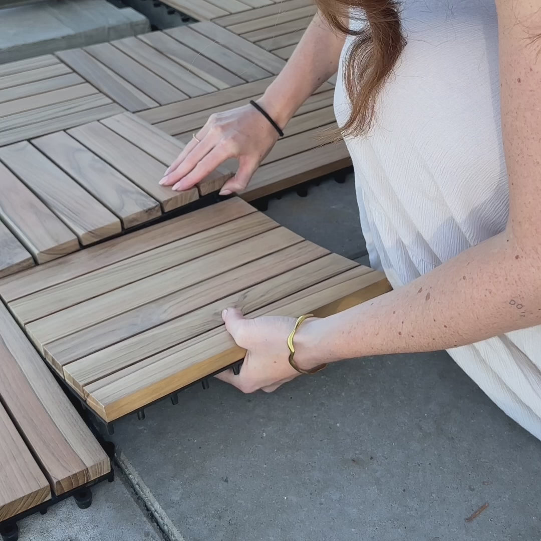 Sandra teak gulvfliser