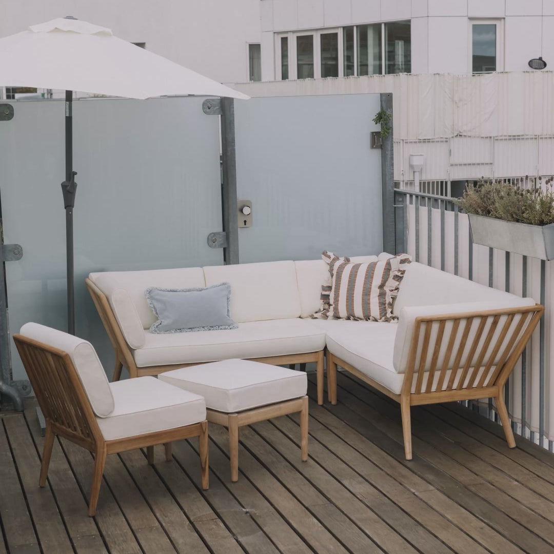 Sienna teak high back loungesofa - højre