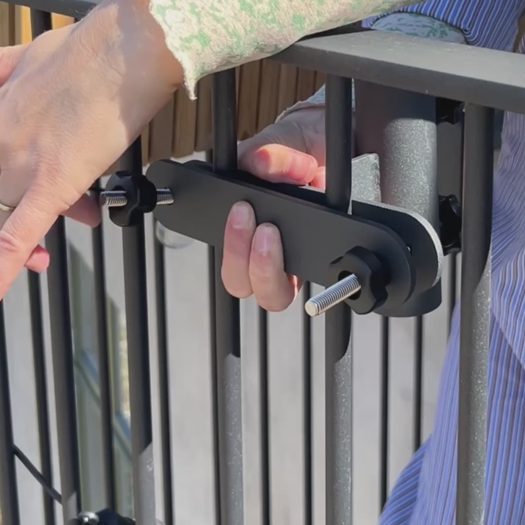 Sally dobbeltsidet parasol med knæk Ø155 / Ø180 cm