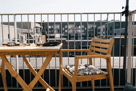 Anna teak klapbord 60 x 60 cm