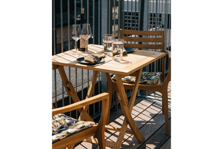 Anna teak klapbord 70 x 70 cm