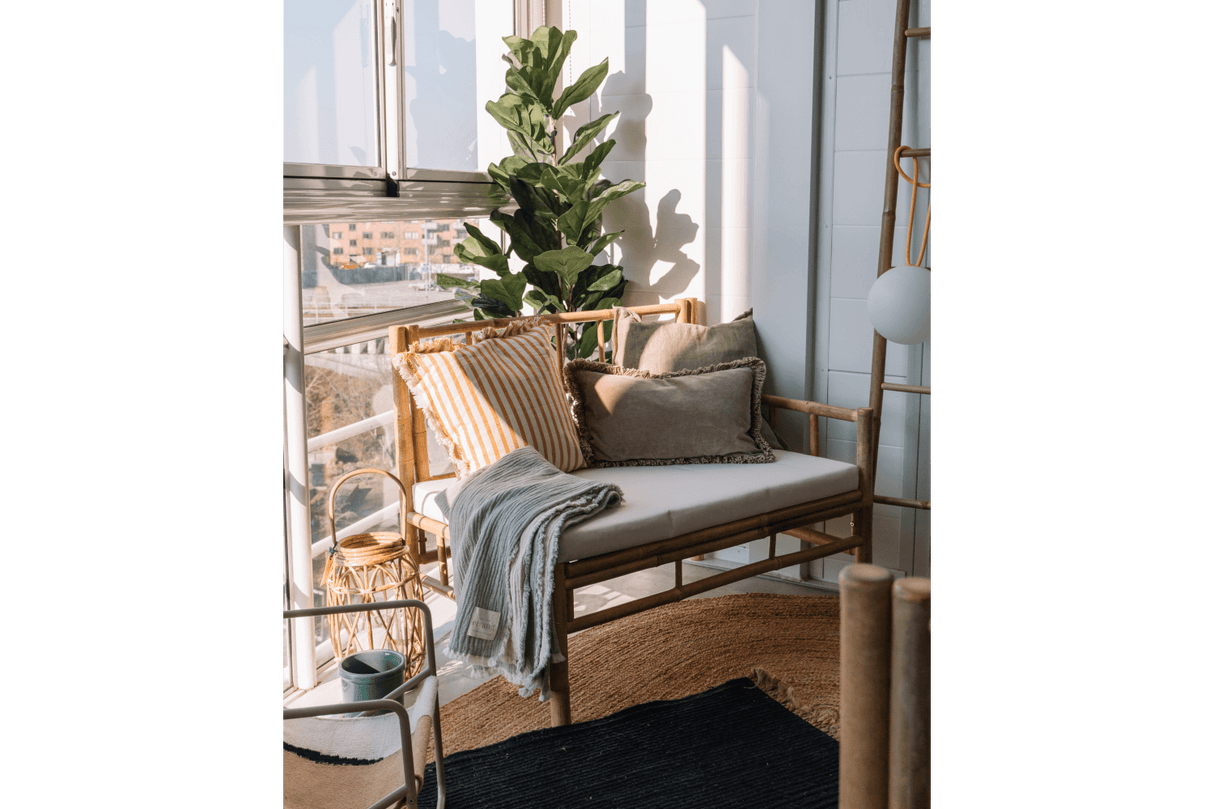 Beate bambus loungesofa - højre