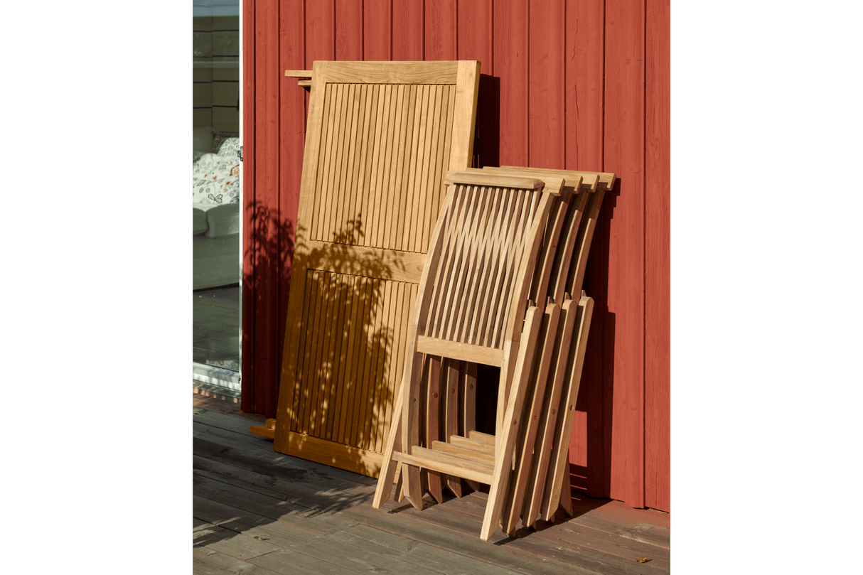 Turin teak klapstol uden armlæn