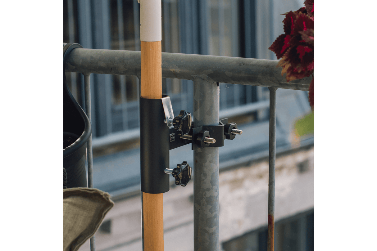 Carl parasolbeslag til lodrette runde stænger