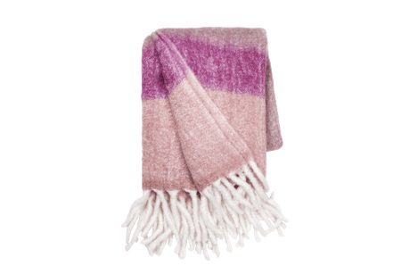 Mathea stribet uldplaid