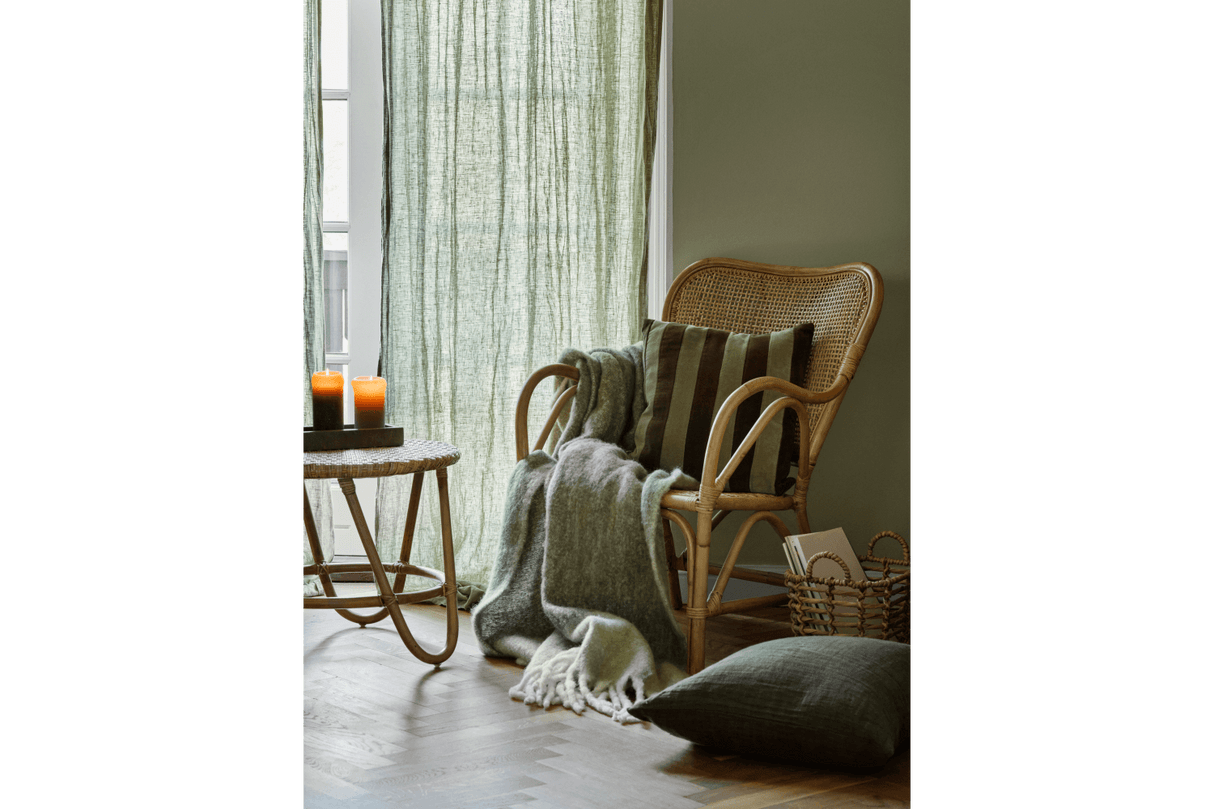 Mathea stribet uldplaid