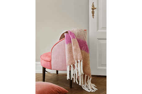 Mathea stribet uldplaid