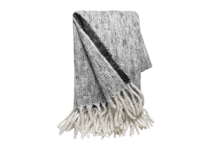 Mathea sildebensmønster uldplaid