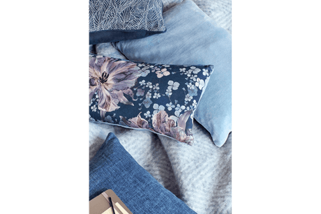 Mathea sildebensmønster uldplaid