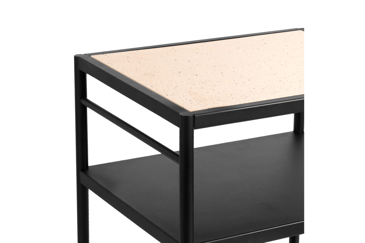 Dora metal grillbord med topplade i superstone 60 x 50 cm