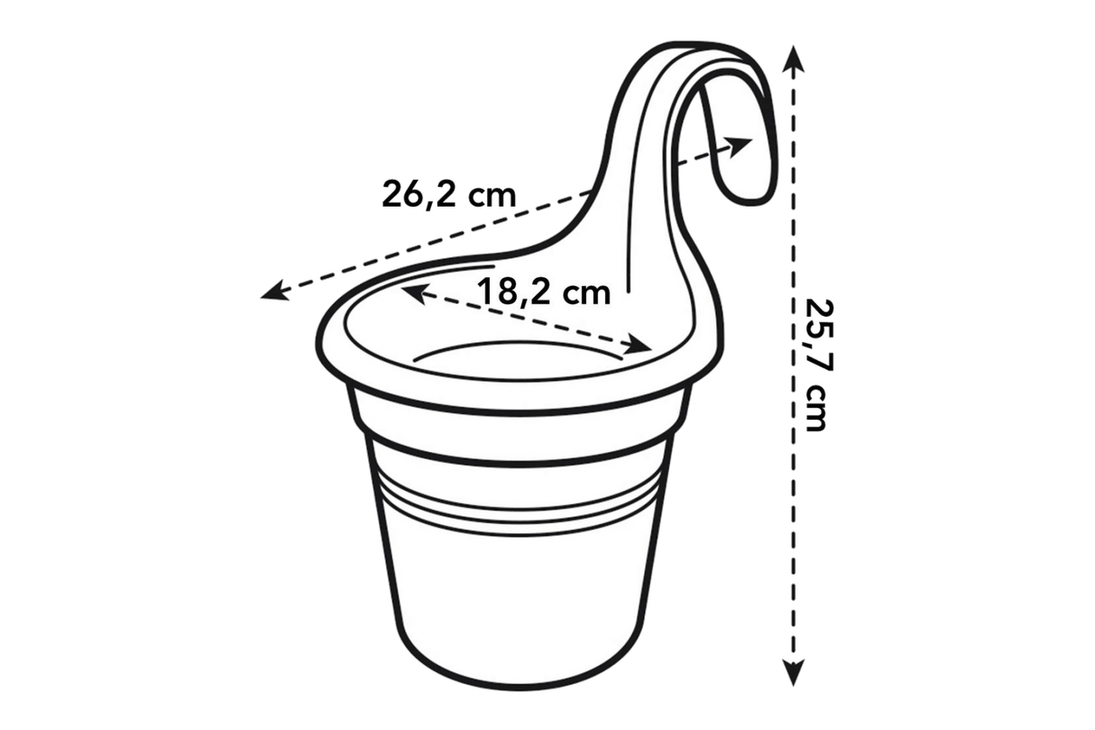 Green basics potteholder enkelt Ø18 cm