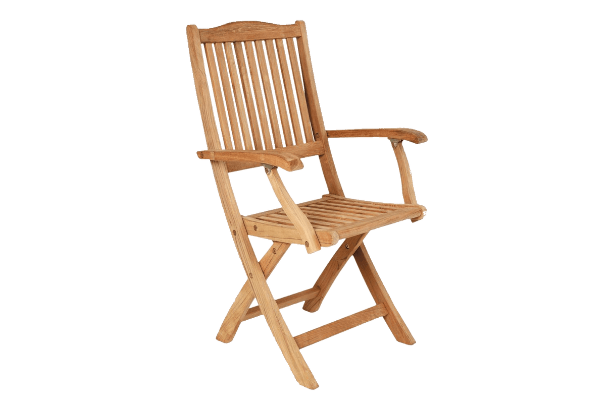 Filippa teak klapstol med armlæn