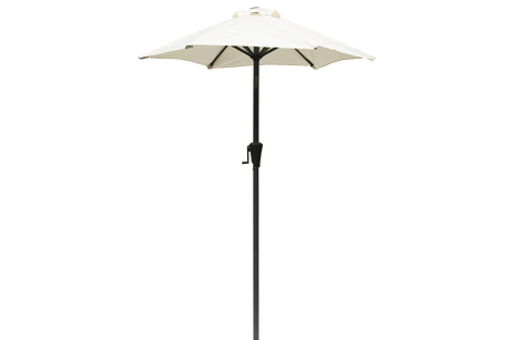 Frida ensfarvet parasol med hejs og knæk Ø160 / Ø200 cm