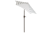 Frida stribet parasol med hejs og knæk Ø160 / Ø200 cm