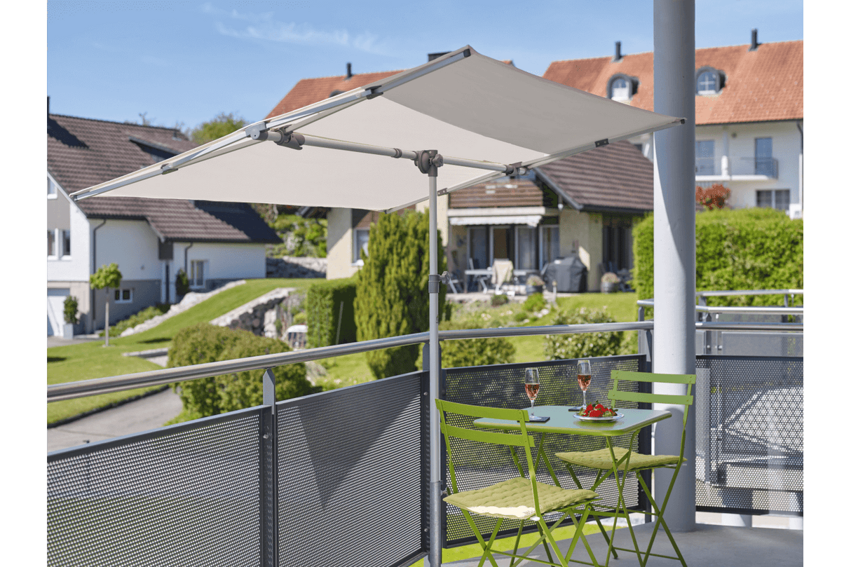 Flex Roof ensfarvet parasol 195 x 140 cm