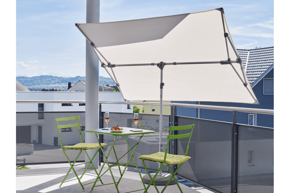 Flex Roof ensfarvet parasol 195 x 140 cm