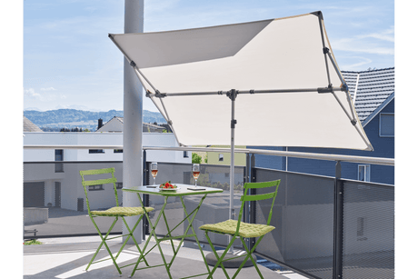 Flex Roof ensfarvet parasol 195 x 140 cm