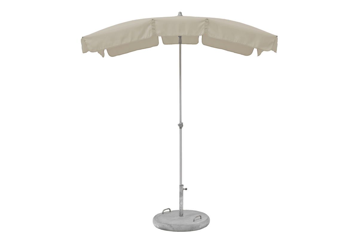 Siesta ensfarvet parasol med knæk 180 x 130 cm