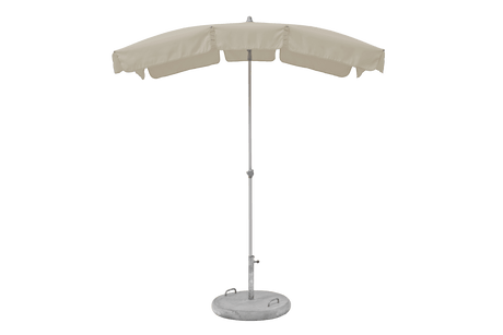 Siesta ensfarvet parasol med knæk 180 x 130 cm