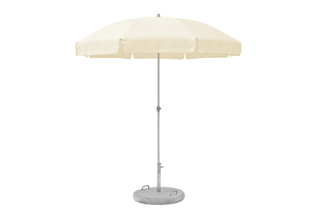 Siesta ensfarvet parasol med knæk Ø180 cm