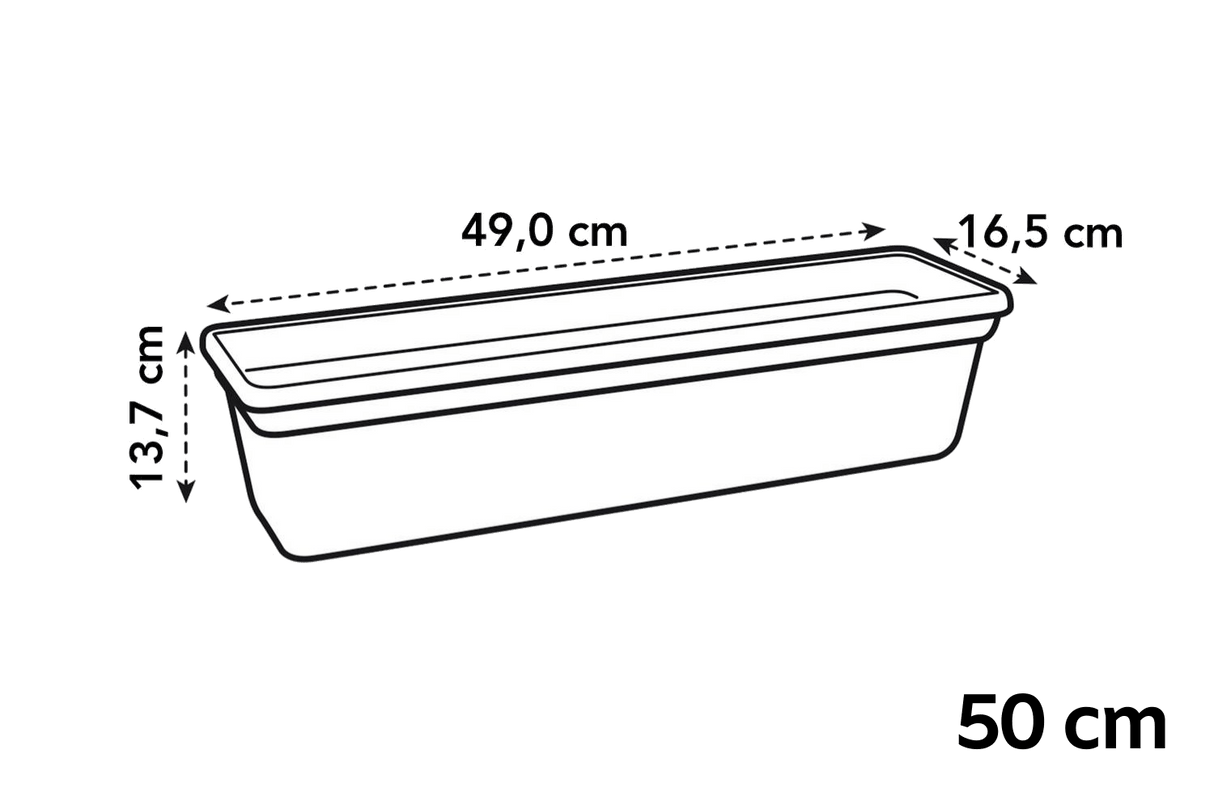 Plastik indsats til altankasser