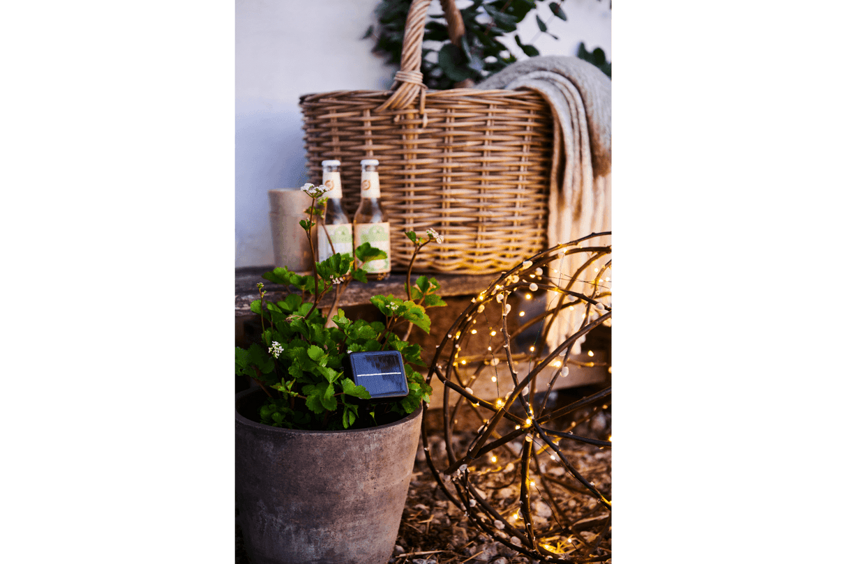 Knirke lyskæde solcelle 80 pærer