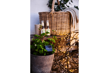 Knirke lyskæde solcelle 80 pærer