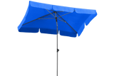 Locarno ensfarvet parasol med knæk 180 x 120 cm