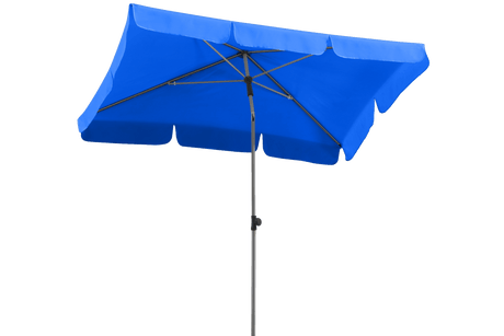 Locarno ensfarvet parasol med knæk 180 x 120 cm