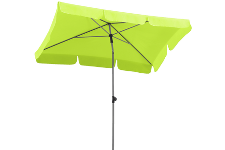 Locarno ensfarvet parasol med knæk 180 x 120 cm