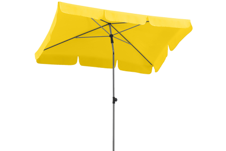 Locarno ensfarvet parasol med knæk 180 x 120 cm