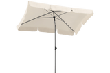 Locarno ensfarvet parasol med knæk 180 x 120 cm