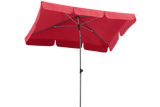 Locarno ensfarvet parasol med knæk 180 x 120 cm