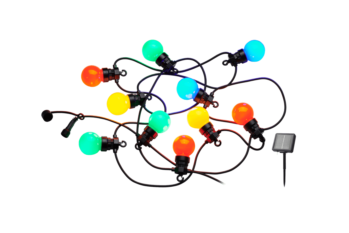 Lucas startsæt 10 kulørte pærer