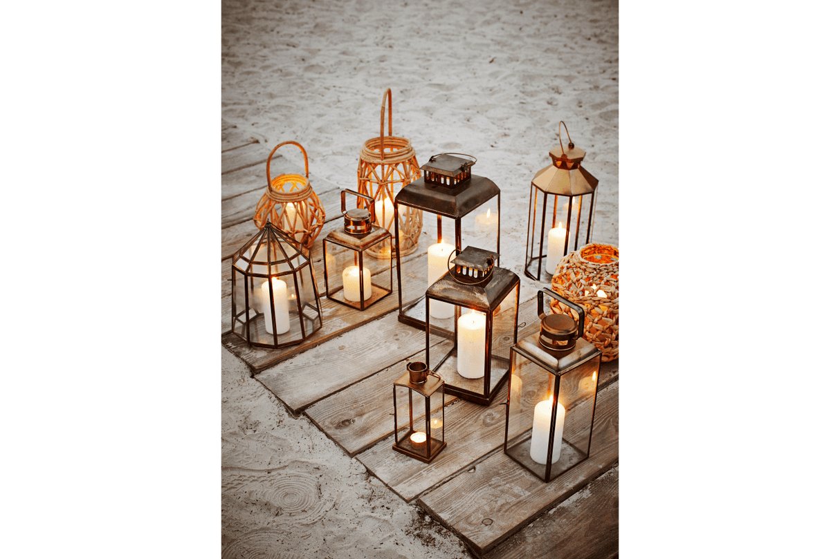 Lanterne i messing look