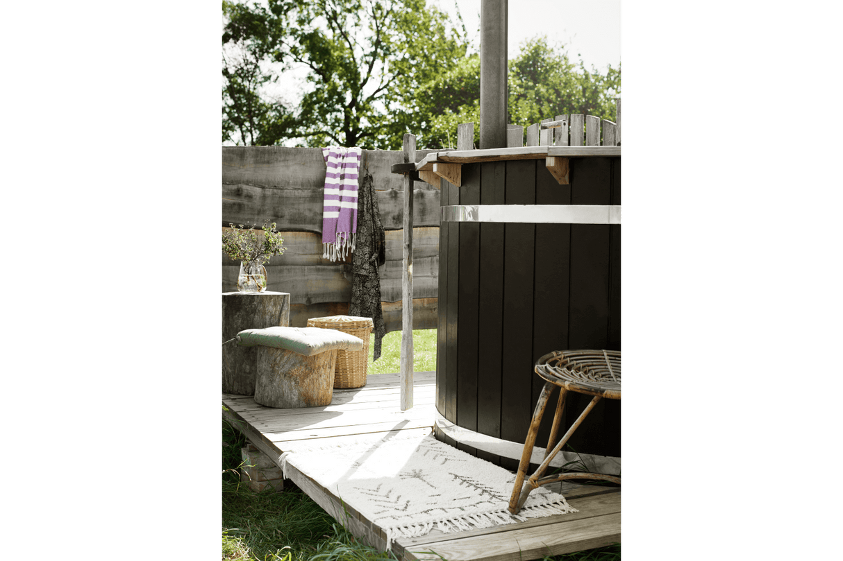 Nålestribet siddehynde 45 x 45 cm