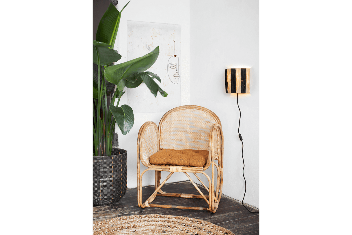 Nålestribet siddehynde 45 x 45 cm