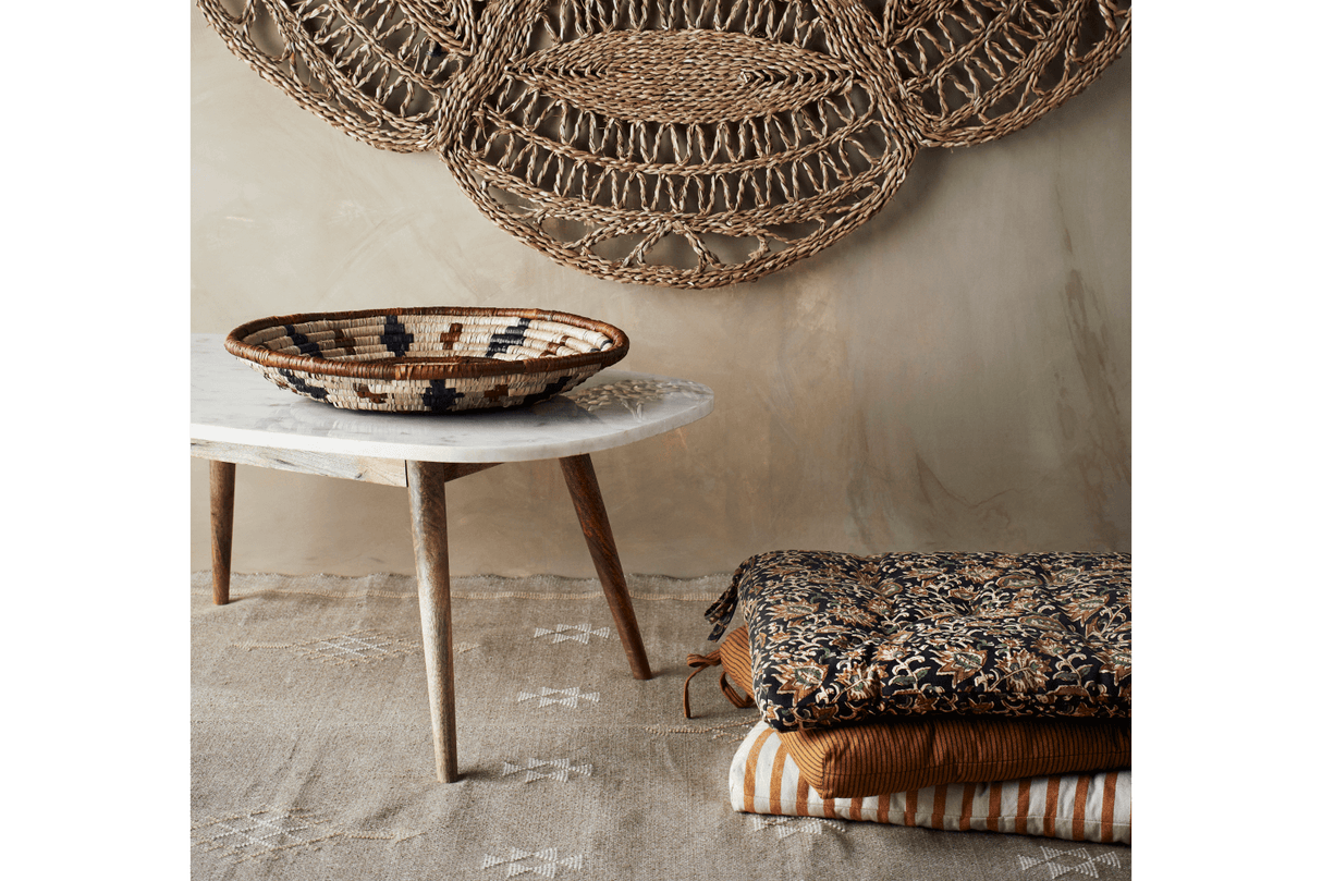 Nålestribet siddehynde 45 x 45 cm