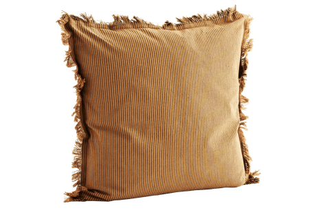 Nålestribet pudetræk med frynser 50 x 50 cm