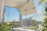 Novara ensfarvet parasol 190 x 140 cm