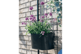 Ovalina Rillo sort plantekasse til gitter 30 x 17 cm